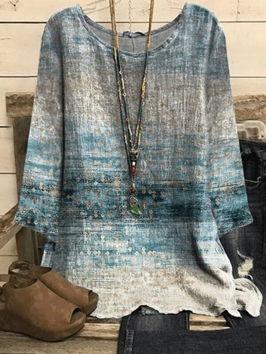 Damen Boho Tunika Tops T-Shirt Damen Sommer locker lässig Baggy Bluse Übergröße - Bild 12 von 13