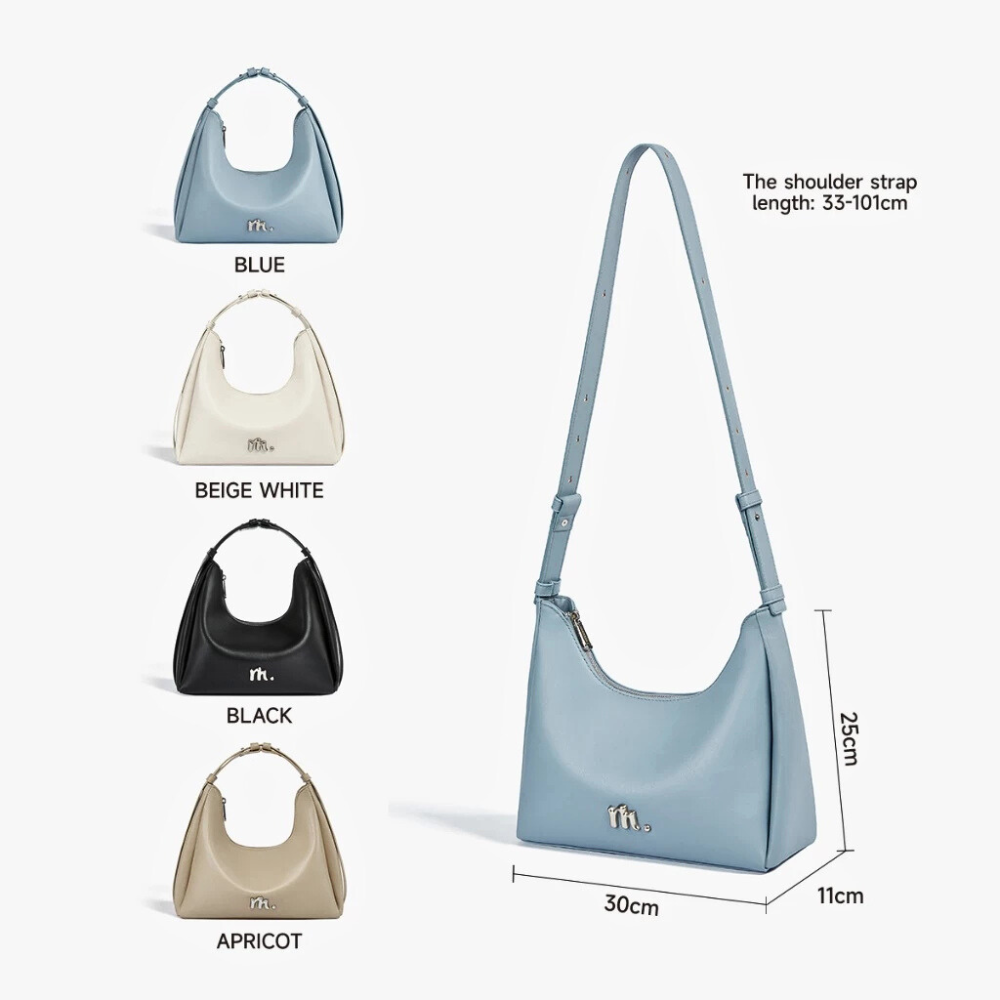 MOSSDOOM Deanna Shoulder Bag Women's Large Hobo PU Leather