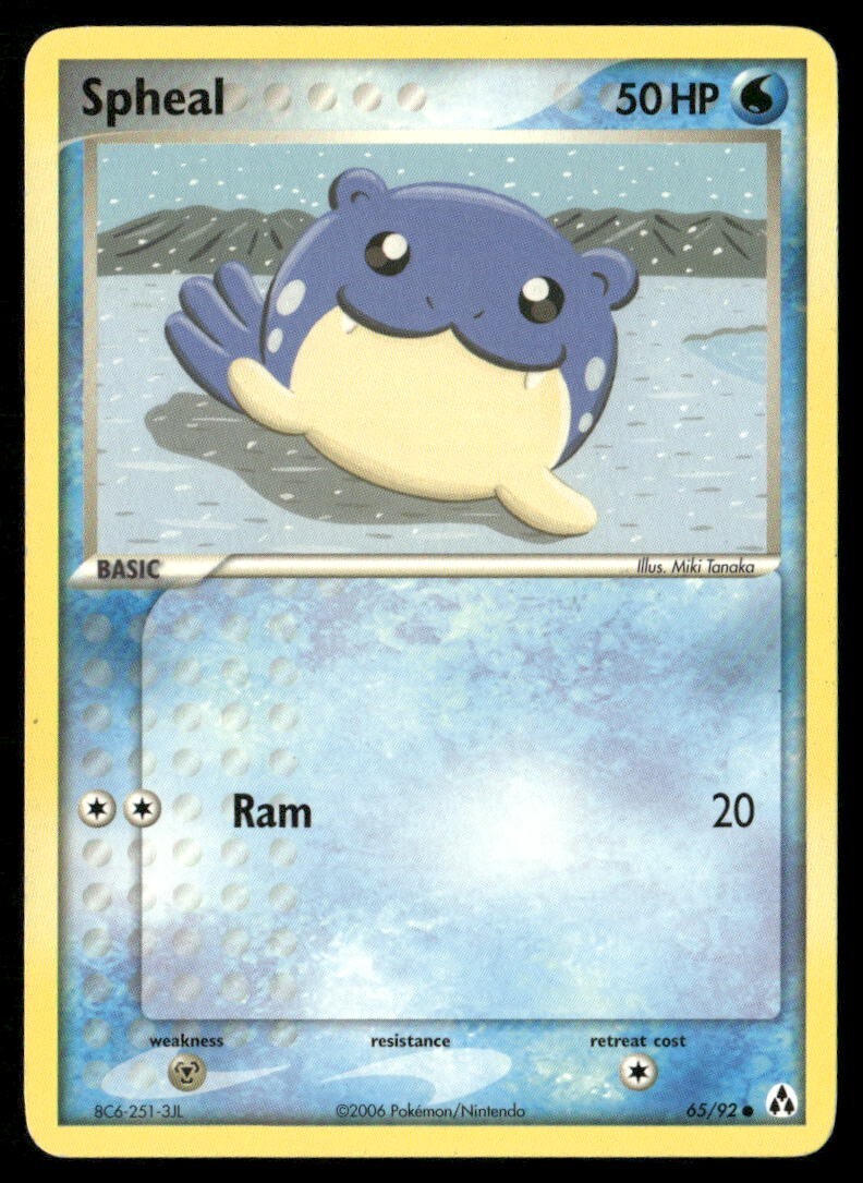 2006 EX Legend Maker Set Pokemon Card 65  Spheal LP