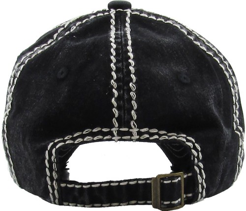 Skull USA Flag Vintage Distressed Baseball Cap Dad Hat Adjustable - Picture 4 of 13