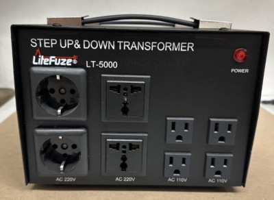 LiteFuze LT-5000 5000 Watt Step Up & Down Transformer