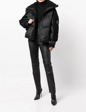 NWT Moose Knuckles Elmira Faux Shearling Collar Down Puffer Jacket XL #DC140