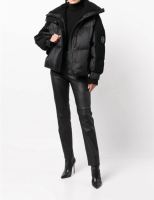 NWT Moose Knuckles Elmira Faux Shearling Collar Down Puffer Jacket