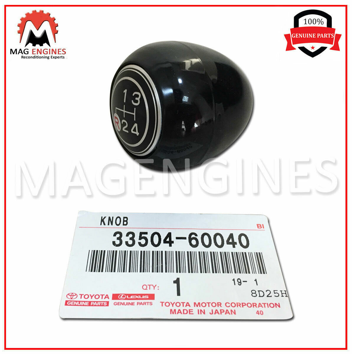 33504-60040 GENUINE OEM SHIFT LEVER KNOB SUB-ASSY 3350460040