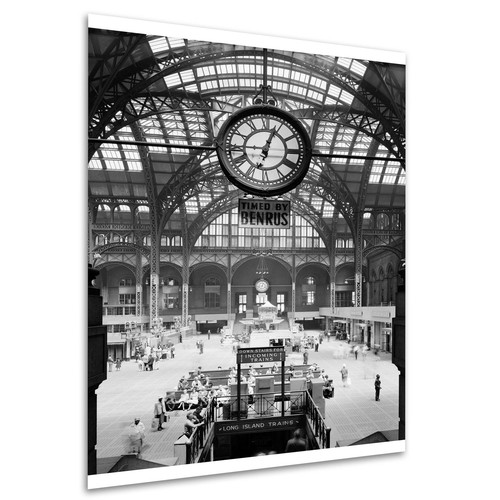 New York Penn Station; costruzione 1910; poster fotografico stampato personalizzato - Foto 3 di 11