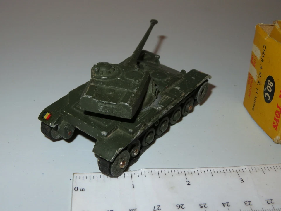 Vintage Dinky Toys No. 817 Char AMX 13 Ton Panzer Tank 80C Military Diecast Toy - Image 4 of 4