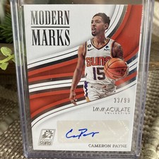 2022-2023 Panini Immaculate Cameron Payne Auto Modern Marks /99 - Phoenix Suns
