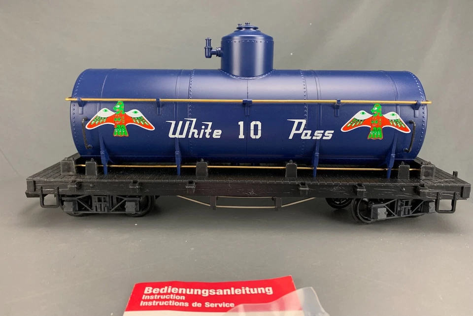 G Scale LGB 4080-W 01 White Pass & Yukon Single Dome Tank Car G0919 - Image 4 of 4