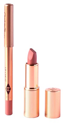 Charlotte Tilbury Set: SUPERMODEL Lippenstift 1,1g + Lip Cheat HOT GOSSIP Mini 0,8g