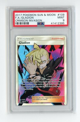 Gladion 109/111 S&M Crimson Invasion Full Art Holo Trainer