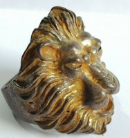 RARE ANCIENT ROMAN LEGIONARY BRONZE LION RING ARTIFACT MILITARY