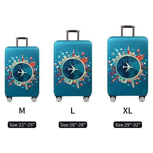 Travelkin Luggage Cover Washable Suitcase Protector Anti M DREAMING BULE - Bild 3 von 4