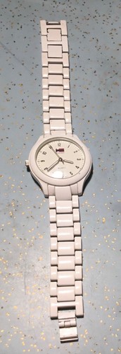 VERY RARE DESTRO BUGLE BOY RIGHT HANDED WATCH WHITE FINISH CASE BAND NEW BATTERY - Picture 8 of 18
