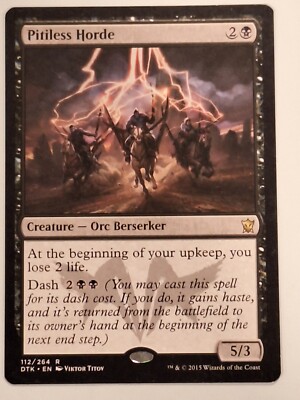Pitiless Horde - Dragons of Tarkir - Magic the Gathering MTG Nice!