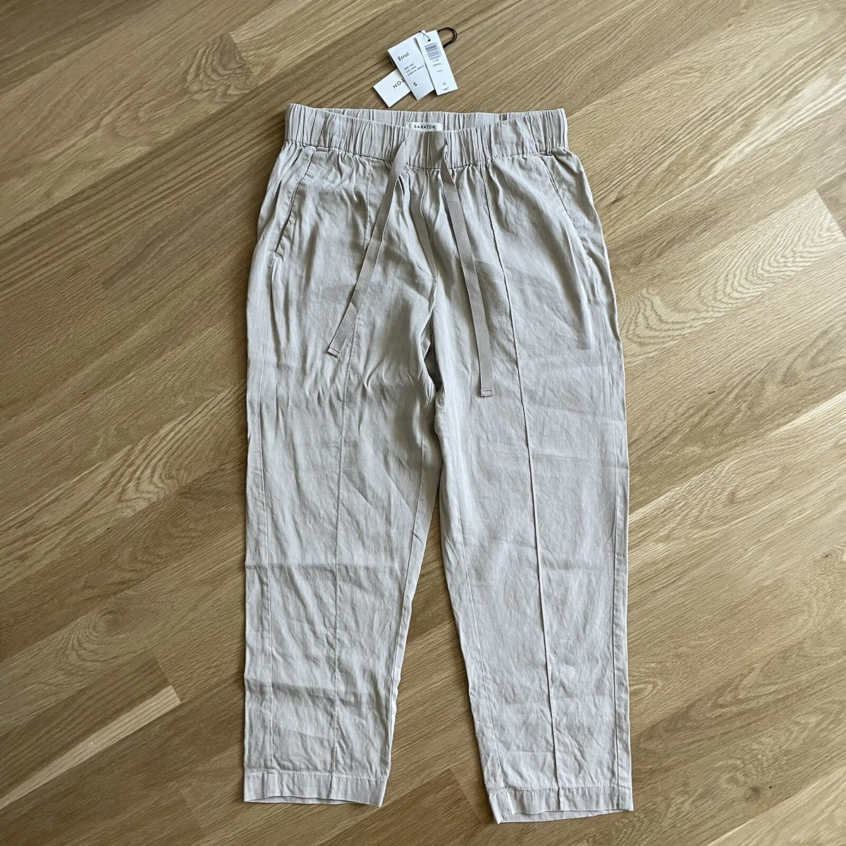 148 ARITZIA BABATON Day Italian Linen Errol Trouser Pant S Trace