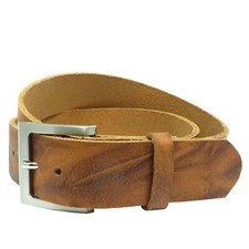 Ledergürtel 4 cm breit braun Büffelleder Handwerker Jeans Arbeitsgürtel Anzug