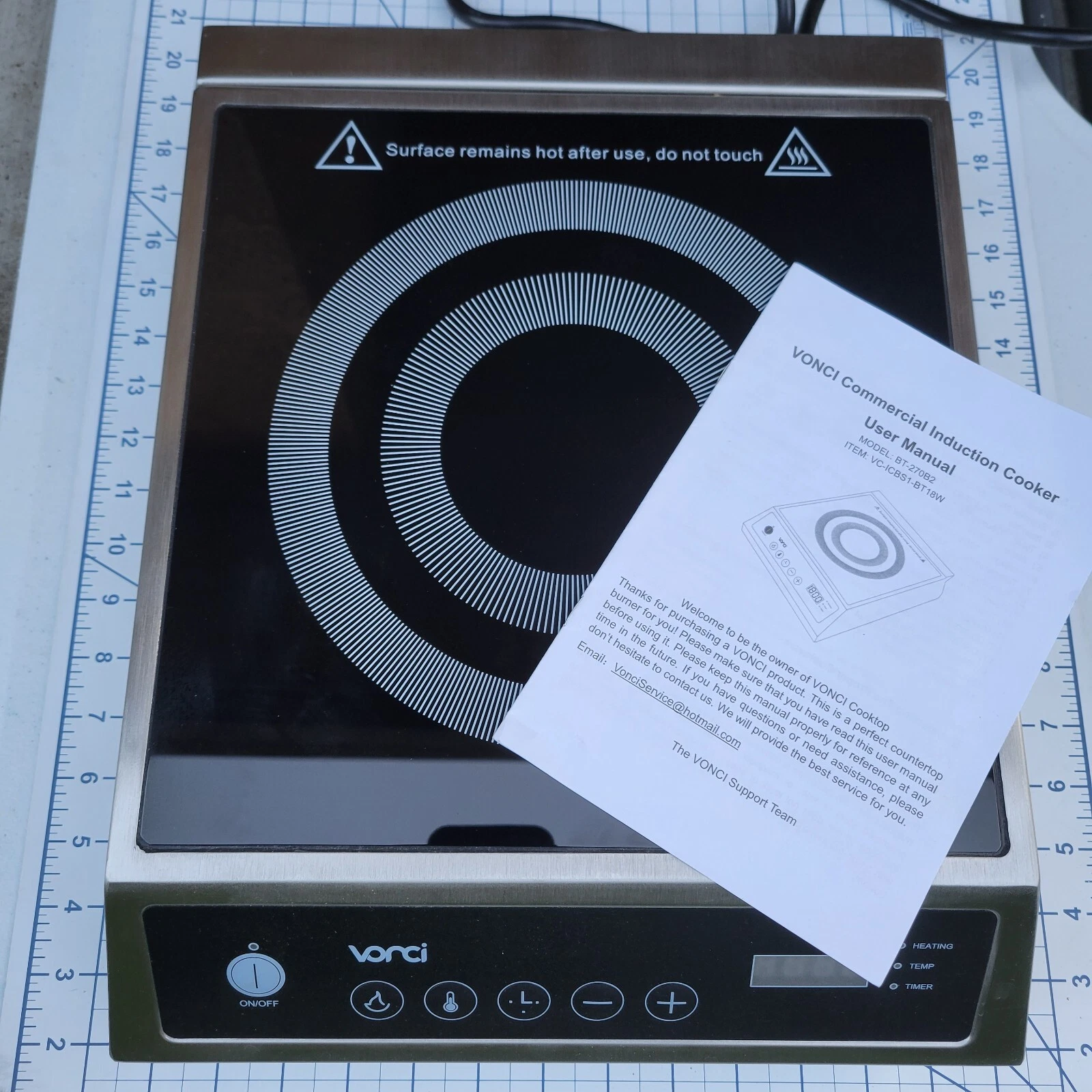 VONCI 1800W 120V Portable Commercial Induction Cooktop , st11