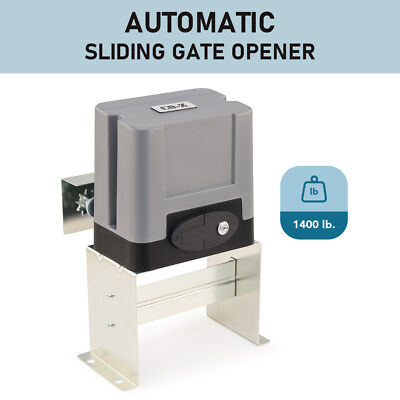 1400lb Cap Auto Sliding Gate Opener Kit with 280W AC Motor Remote Control