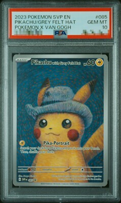 ★PSA10★【ゴッホ/ピカチュウ/プロモ】GOGH PIKACHU 085 PSA 10 GEM MINT Pikachu With Grey Felt Hat 085 Promo Card