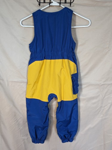 Columbia Children Kids Snow Pants Bibs Blue Yellow Size 4T - Picture 2 of 6