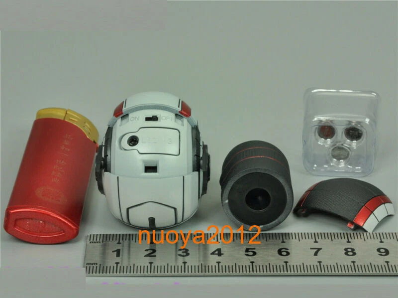 Hottoys 1:6th MMS537 Tony Stark homem capacete cabeça modelo para boneco masculino 12" - Imagem 4 de 4