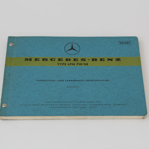 Mercedes LPN 710 BM323 Ersatzteilliste Ersatzteilkatalog Spare Parts List - 1965 - Bild 1 von 3