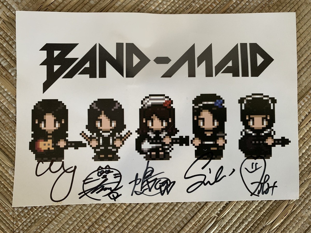 BAND-MAID10th AnniversaryTourラバーバンド＆銀テープ Band-Maid 10th Anniv USA Tour 2023 Ultimate VIP AUTOGRAPH Pixel