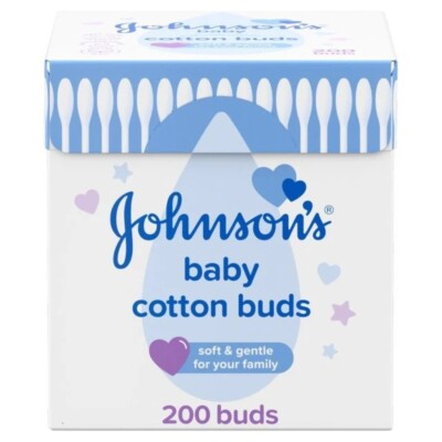 (2 Pack) New Johnson's Baby Cotton Buds - 1 X 200