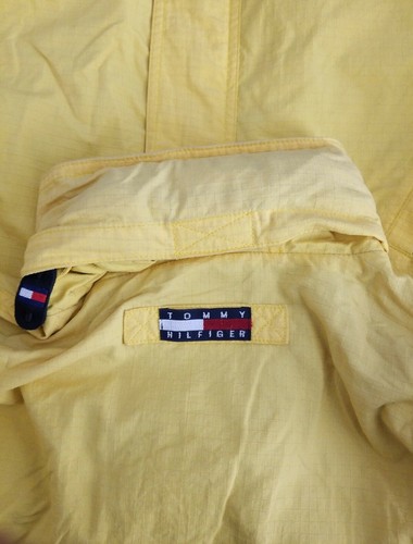 Vintage Tommy Hilfiger Hooded Sailing Jacket Size M Adult VTG Yellow - 第 10/11 張圖片