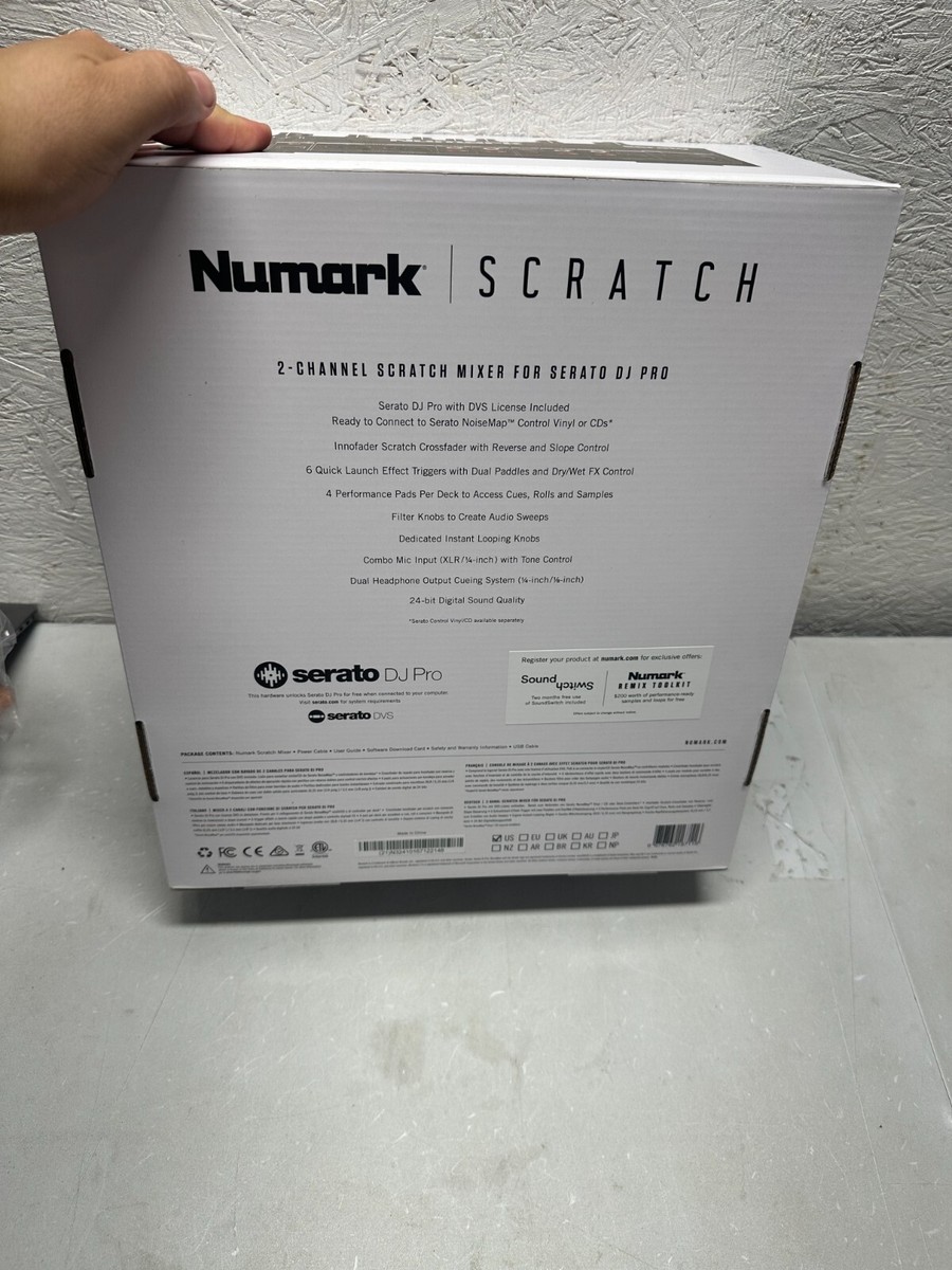 Numark Scratch 24-Bit 2-Channel Dj Mixer - Black for sale