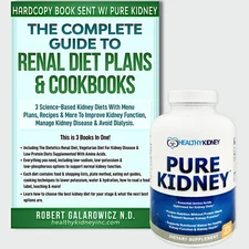 KIDNEY HEALTH BOOK DIET PLAN HARD COPY BUNDLE AVOID DIALYSIS RENAL HEALTH