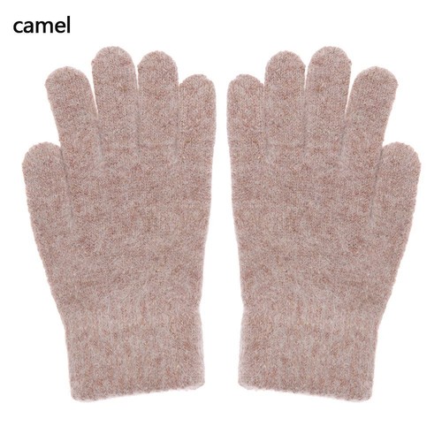 Fashion Cashmere Elastic Full Finger Gloves Winter Gloves Warm Thick Mittens - Picture 21 of 25