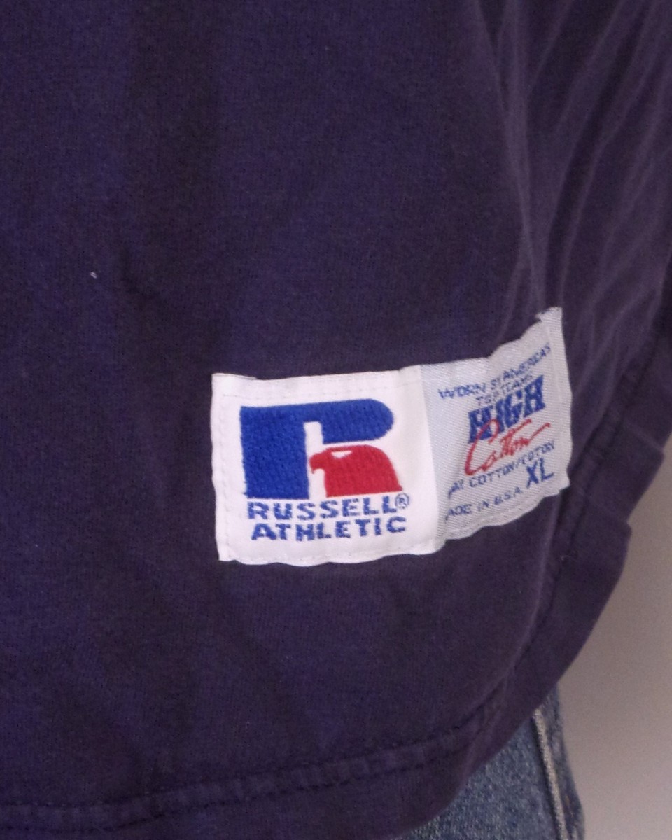 トップス 80s~ Russell Athletic sweat shirt USA Vintage 80's Russell Athletic USA Made Solid RED Crewneck