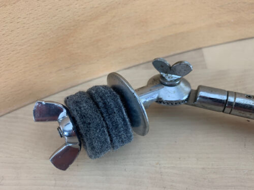LUDWIG 60s Vtg CYMBAL L-ARM Holder Part Early Version Telescoping Transition Era - Picture 4 of 6