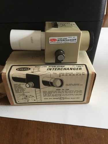 Dukane 28A33 Filmstrip Projector with case, manual, & Interchanger - Picture 12 of 12