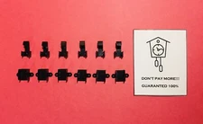 Cuckoo Clock- Rod Pendulum Top Hooks & Sliders- Germany- NEW Set Of 6 Pairs.