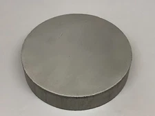 1-5/8" x 7-1/4" Dia A36 Raw Steel Bench Block Blacksmith Hot Cut Plate Target