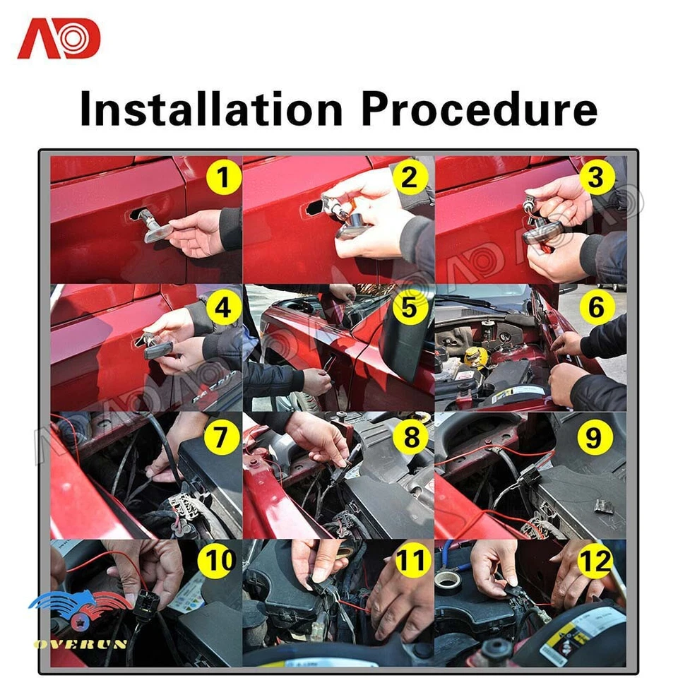 PARA CHRYSLER 200 300 JEEP PATRIOT LIBERTY 2 PIEZAS LUZ MARCADORA LATERAL LED HUMO ÁMBAR Foto 3 de 4