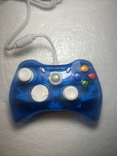 Xbox 360 Controller Rock Candy Transparent Blau Kabelgebunden