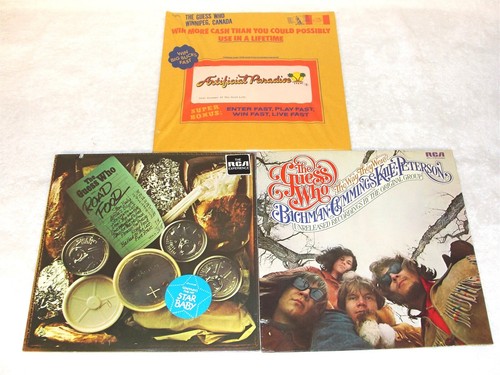 (3) SEALED LP's - Guess Who,The: Artificial Paradise,The Way They Were,Road Food