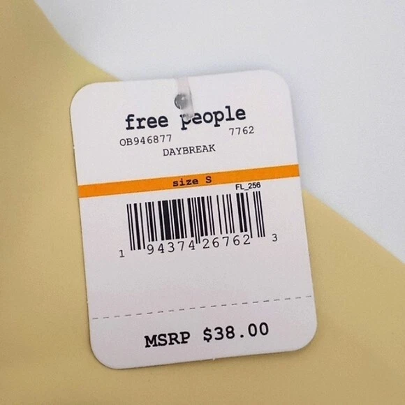 Bralette Free People Mujer Pequeño Nina Neo Tubo Bandeau Elástico Daybreak Amarillo Foto 4 de 4