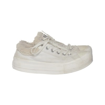 Converse, Canvas Sneaker, Größe: 35 1/2, Polyurethan/Polyester, Weiß, Damen #aCW
