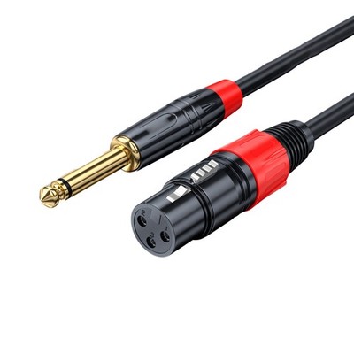 Audio Mikrofon Kabel XLR Kupplung auf 6,3mm Klinke Stecker 0.5m/1m/2m/3m/5m- 30m