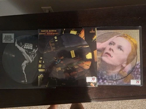 David Bowie 3 Picture Disc LOT NEW SEALED Ziggy Star Hunky Dory Man Sold World