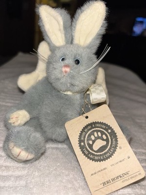 Boyds Bears & Friends Archive Jeri Hopkins Rabbit Plush Gray 56241-06