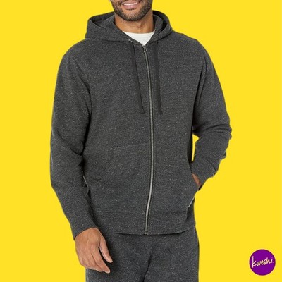 AMAZON ESSENTIALS Herren French Terry Zip Hoodie, Anthrazit, XS | UK XS | EU 44