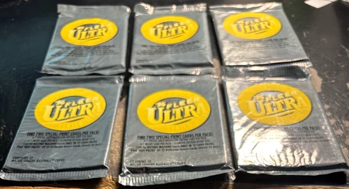 6  1995 FLEER ULTRA BASEBALL  12 card WAX PACKS  SEALED