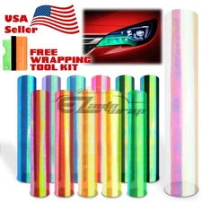 *Extra Wide* Chameleon Neo Chrome Headlight Taillight Fog Lights Vinyl Tint Film