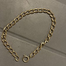 7inch 9ct Gold Bracelet Hallmarked 375