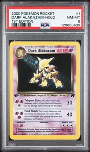 Dark Alakazam 1/82 Team Rocket 1st Edition Holo Rare
